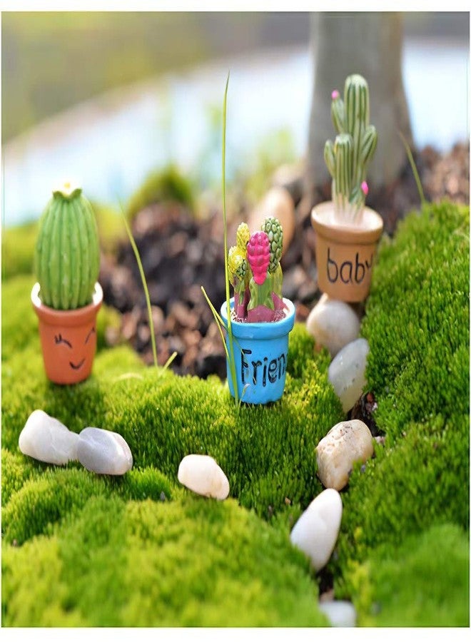 Lynkaye Dollhouse Decoration Plant Pots Miniature Green Potted Bonsai Models Decor,1:12 Miniature Plant - Image 5